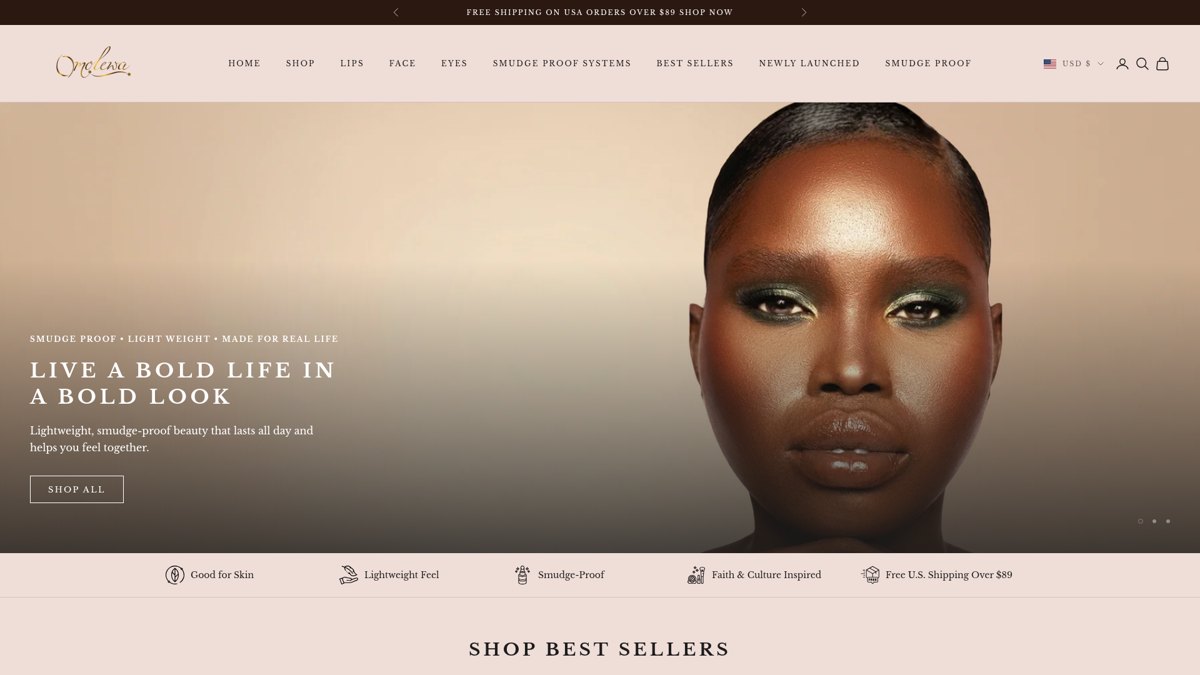 Omolewa Makeup: a beauty brand online store